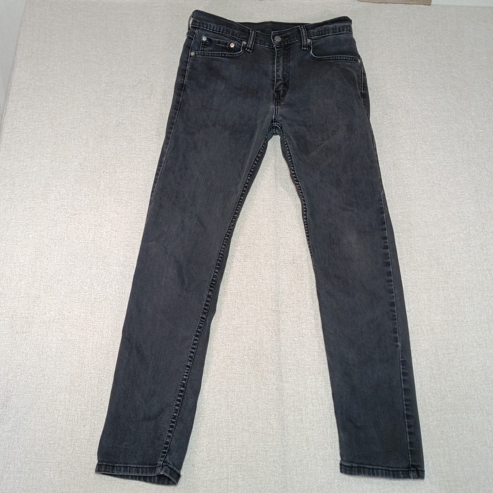 Levis 502 Regular Taper Fit Jeans Faded Black Mens 33x34 29507-0001